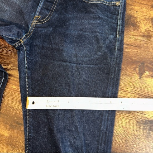 Abercrombie & Fitch Jeans Mens 30x30 Blue Performance Selvedge Straight Stretch - Picture 14 of 14